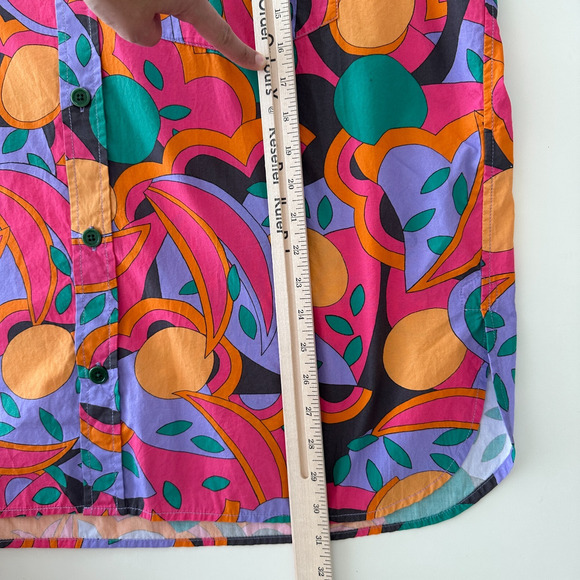 Isabel Marant Shirt Mens XL Psychedelic Disco Funk Groovy Pop Art Miami Vice - Picture 14 of 14